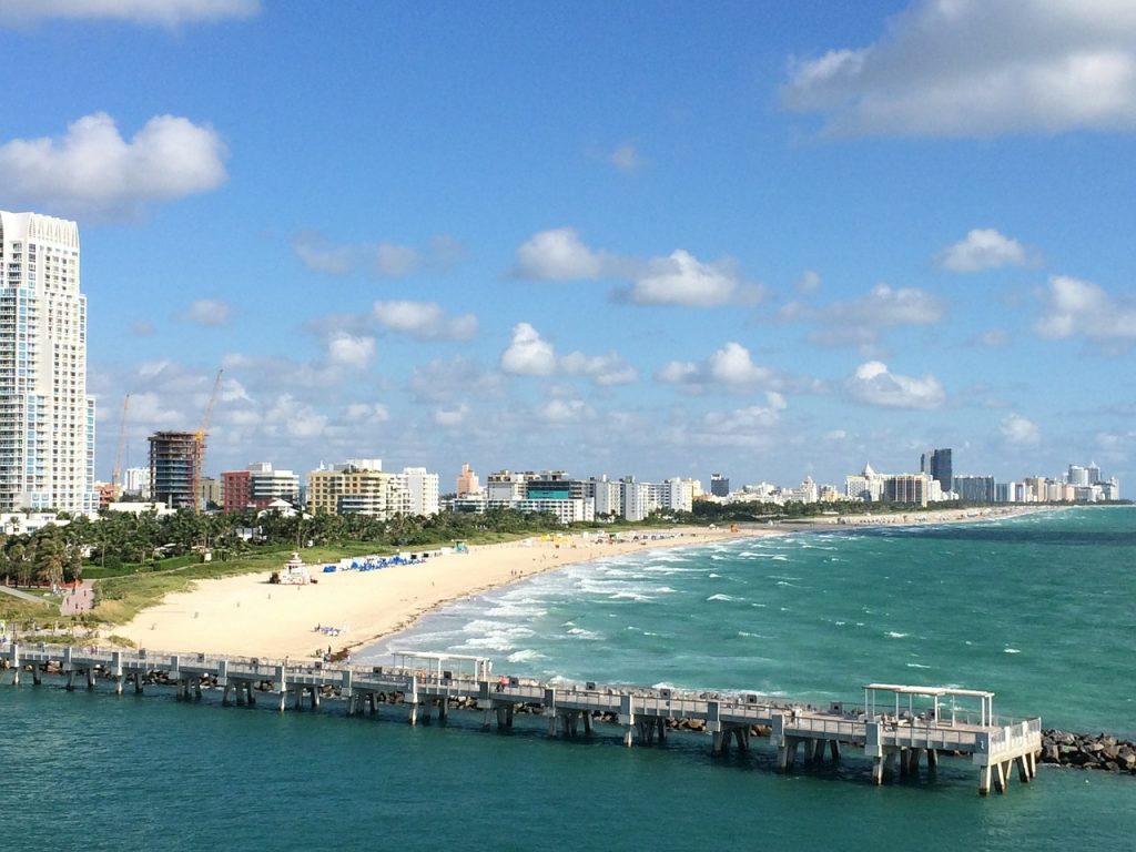 melhores praias de Miami.