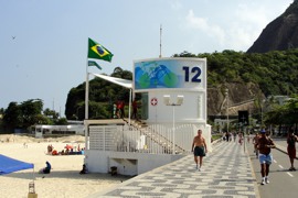 O famoso Posto 12 na Praia do Leblon