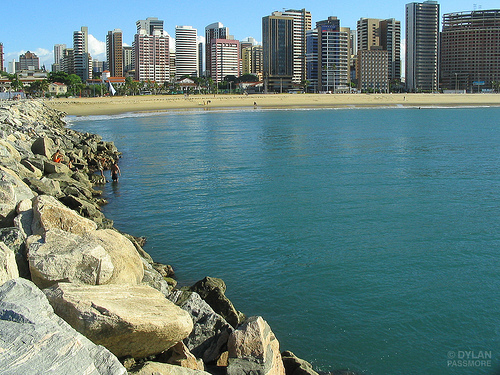 Vista da praia de Fortaleza