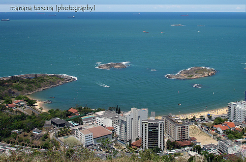 Vista aérea da Praia da Costa