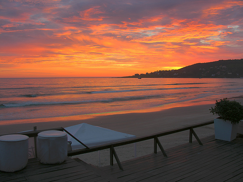 Pôr do sol na Praia de Garopaba