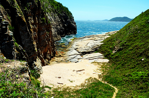 Entre praia do Peró e praia das Conchas