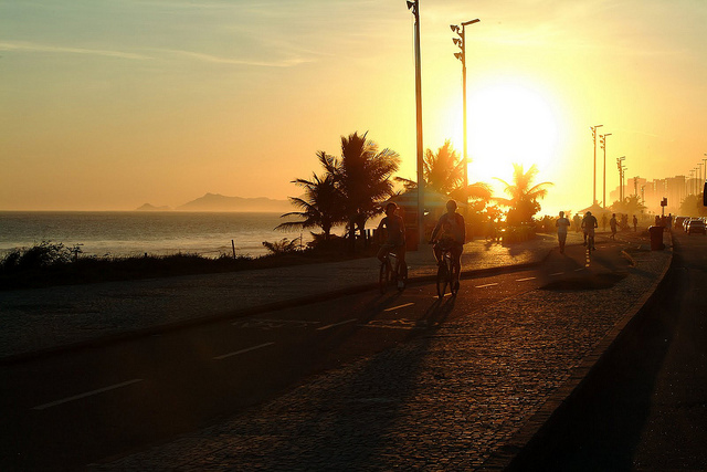 Pôr do sol na Barra da Tijuca