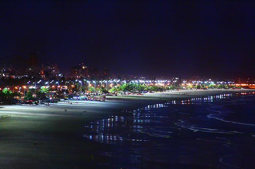Noite na Praia da Enseada
