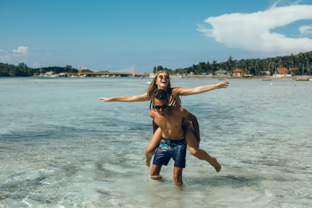 Viagem romântica em Porto Seguro.