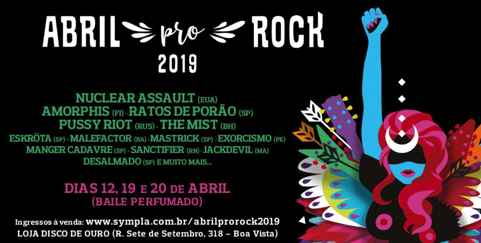 Programação Abril pro Rock 2019