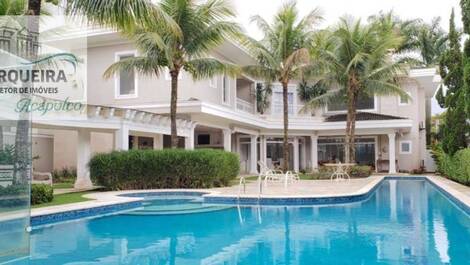 Casa com 7 quartos para temporada , 850 m²  Acapulco - Guarujá/SP