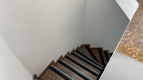 Escada para acessar o andar superior