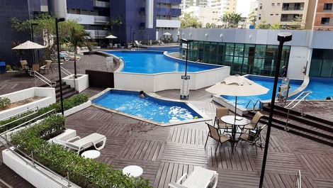 Apartamento no Beach Class Fortaleza a uma quadra da Beira-Mar